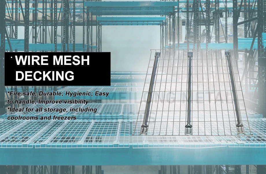 Welded Steel Metal Wire Mesh Decking Railing for Pallet Racking