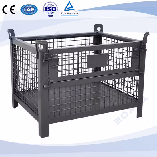 Factory Sale Textile Stackable Steel Stillages & Pallet Cages